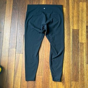 Lululemon Wunder Under High Rise Legging Size 16 Black LIKE NEW